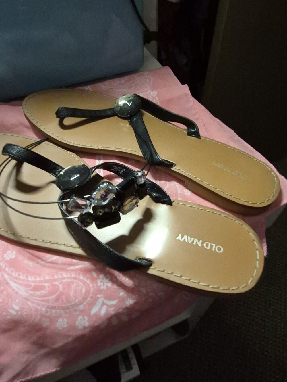 Old navy jewel sandal size  10 With Headband